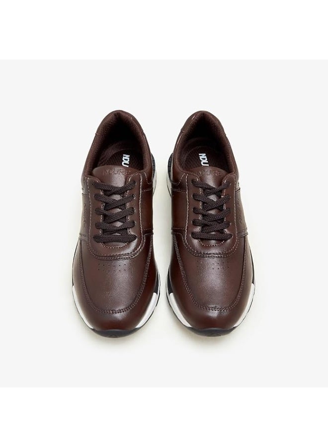 NDURE Sneakers for Mens Leather Stylish | Comfortable & Durable Casual Shoes for Everyday Wear | Walking | Fashion | Lightweight | Running | Gym Training | Jogging | Breathable - Image 2